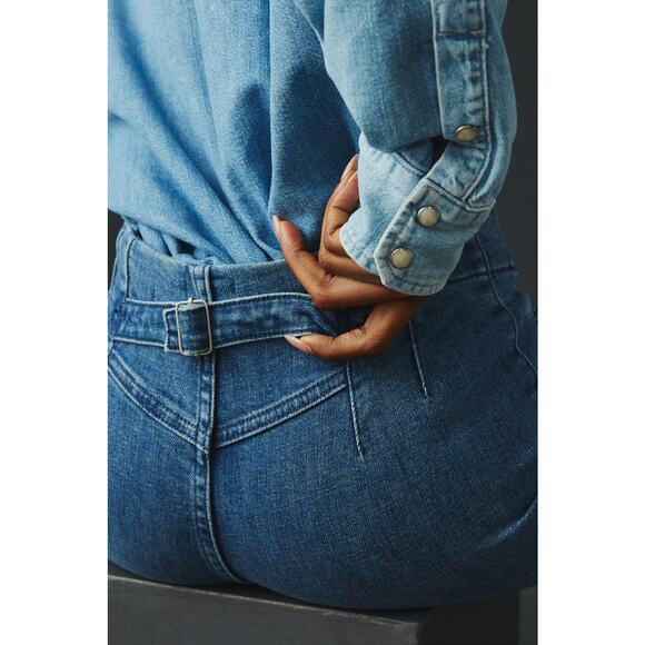 Anthropologie Maeve Bombshell Slim Straight Jeans - 32 Waist New - Picture 4 of 12